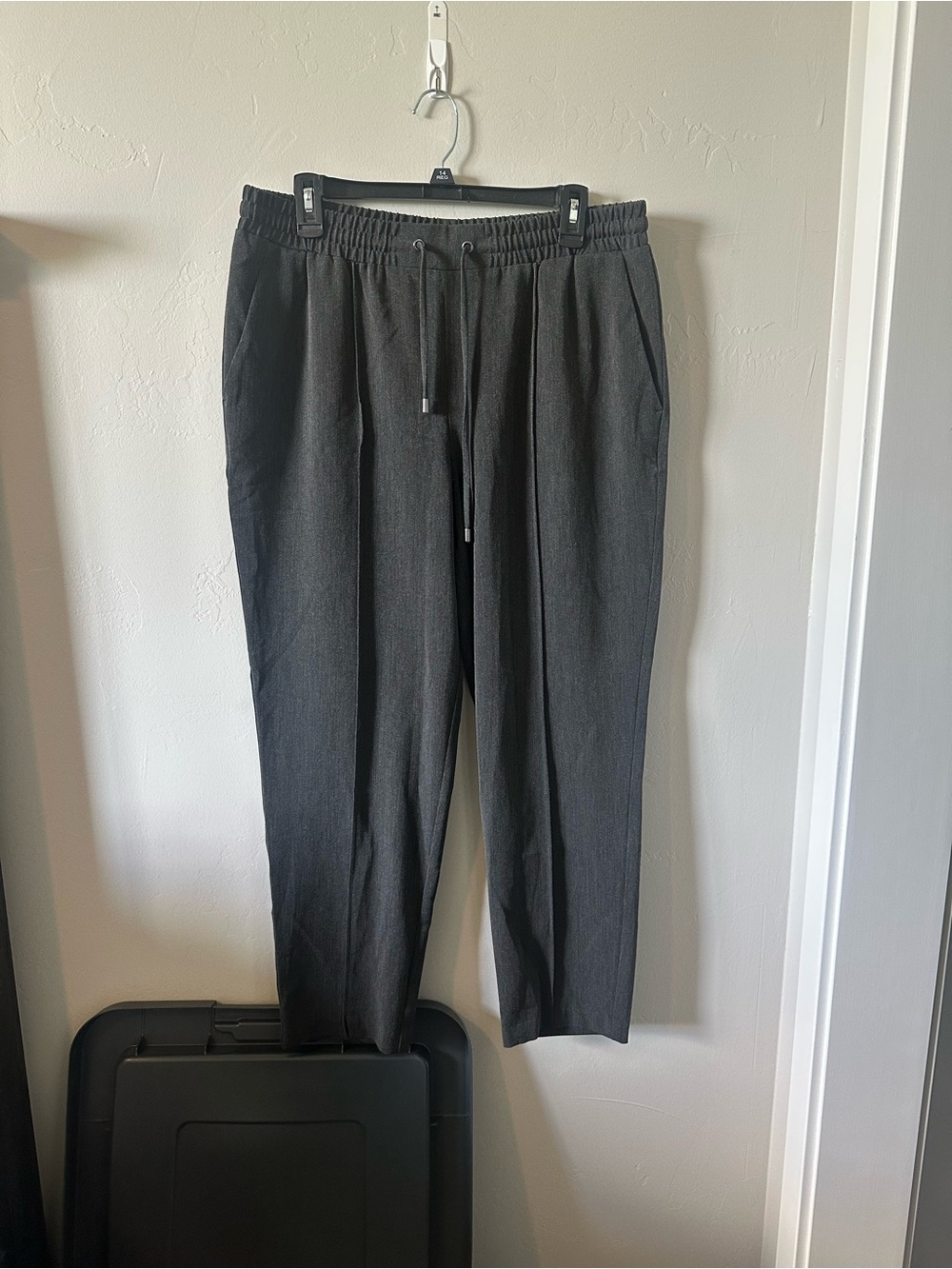 Nine West Charcoal Gray Track Jogger Pants